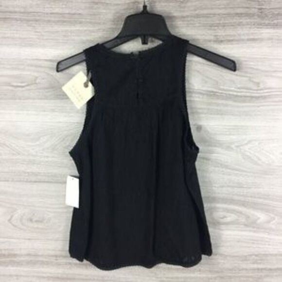 Hinge Black Knitted Tank Topsize S - Picture 2 of 4